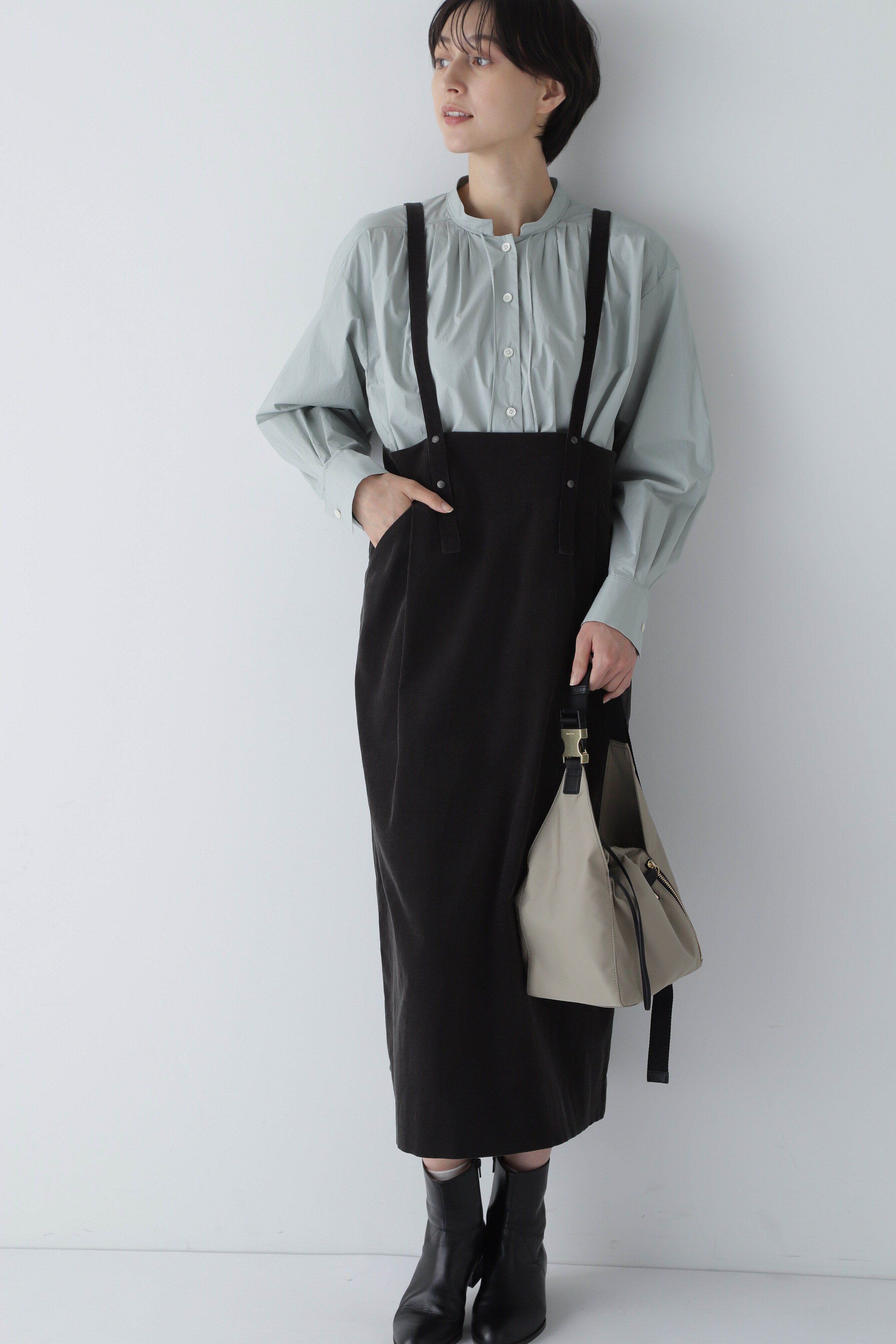  「◆エアーコール吊り付きスカート」|スカート|チャコール1