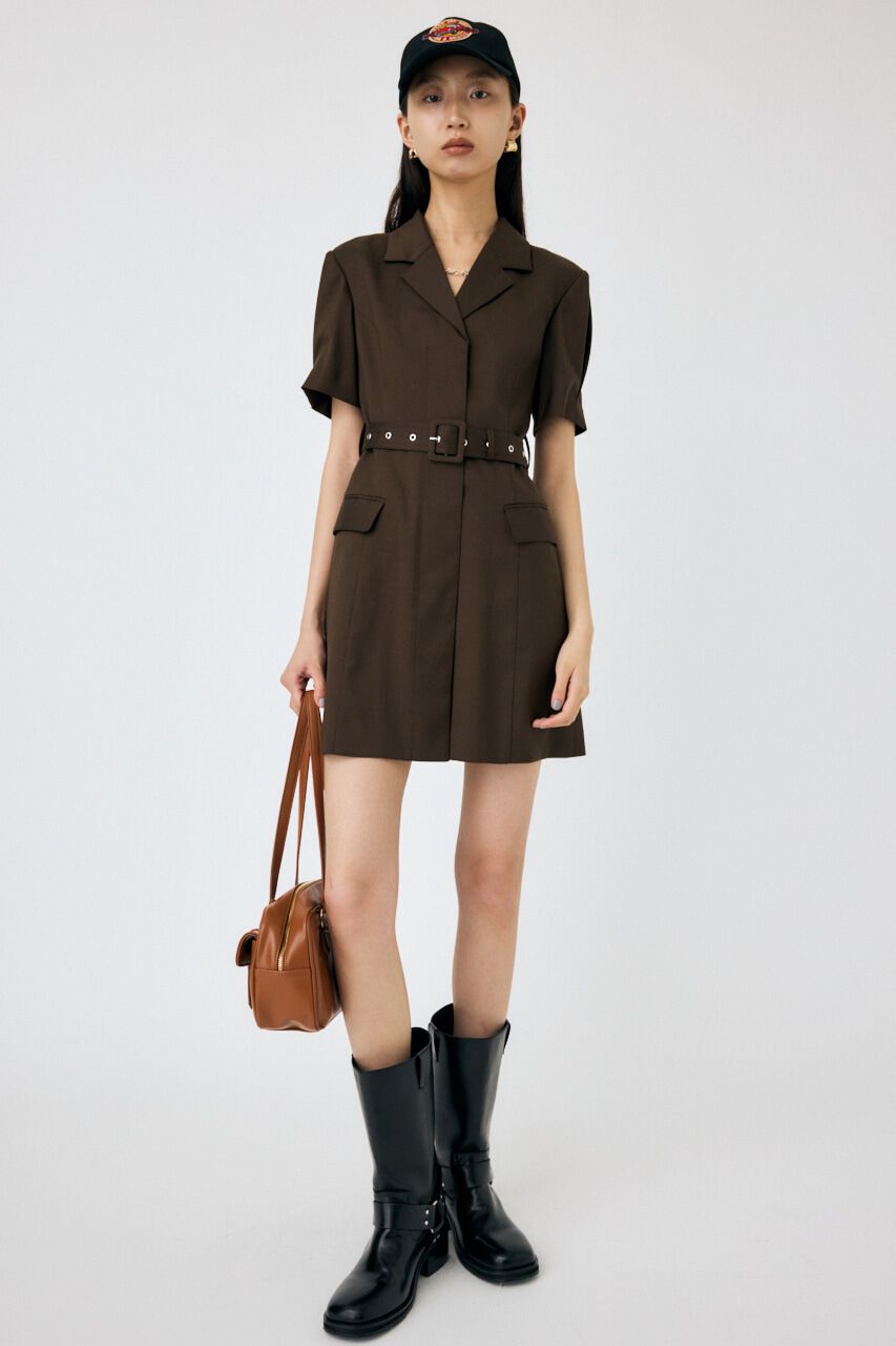 MOUSSY「BELTED BLAZER ミニドレス」|ワンピース|