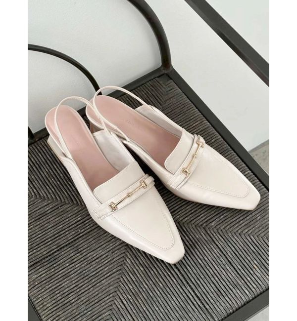 MERCURYDUO「ローファーミュール」|その他|アイボリー