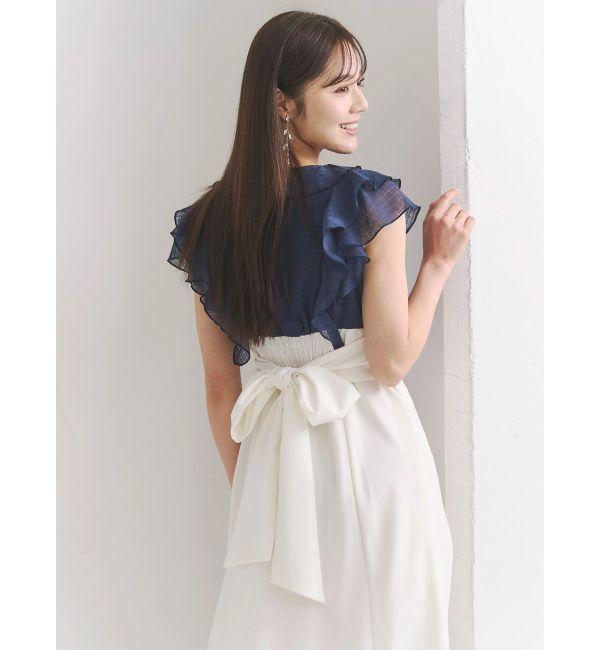 MERCURYDUO「2WAYラッフルブラウスドッキングワンピース」|ワンピース|