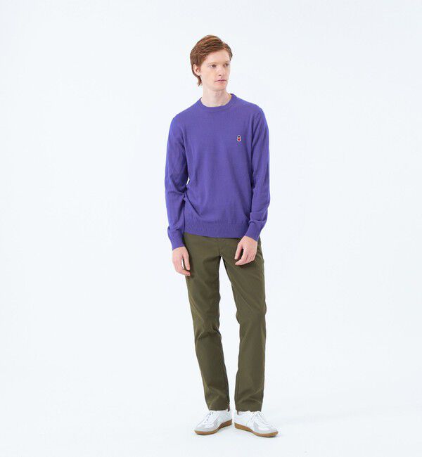 MACKINTOSH PHILOSOPHY「バッキンガムベア 綿ウール天竺 クルーネックプルオーバーニット」|ニット・セーター|