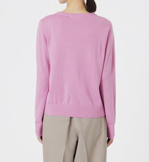  「ラメハイゲージVネック」|ニット・セーター|