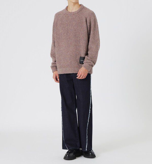  「【UNISEX】ブークレカラーニットプルオーバー」|ニット・セーター|