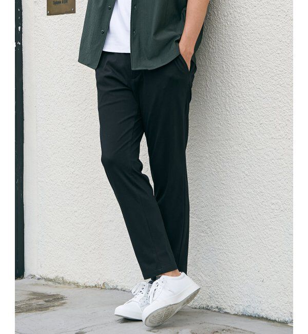 ikka「【雑誌MonoMax5月号掲載】GOKU楽パンツ EASY STRETCH 冷感アンクル「小泉孝太郎さん着用モデル」」|スラックス|