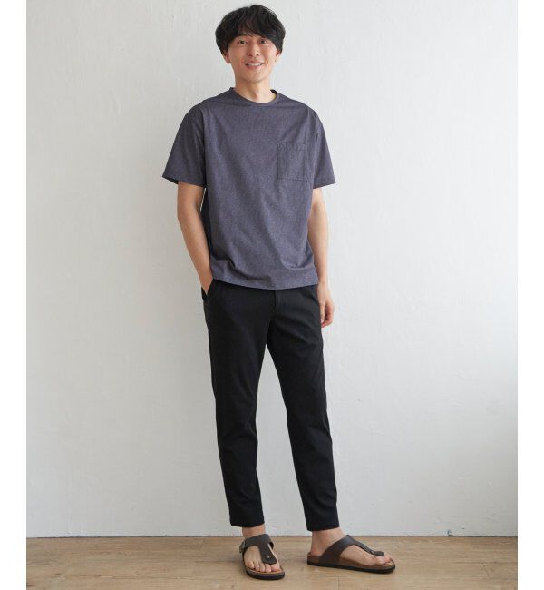 ikka「【雑誌MonoMax5月号掲載】GOKU楽パンツ EASY STRETCH 冷感アンクル「小泉孝太郎さん着用モデル」」|スラックス|