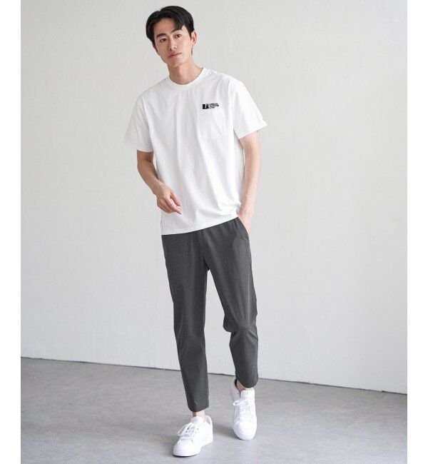 ikka「【雑誌MonoMax5月号掲載】GOKU楽パンツ EASY STRETCH 冷感アンクル「小泉孝太郎さん着用モデル」」|スラックス|