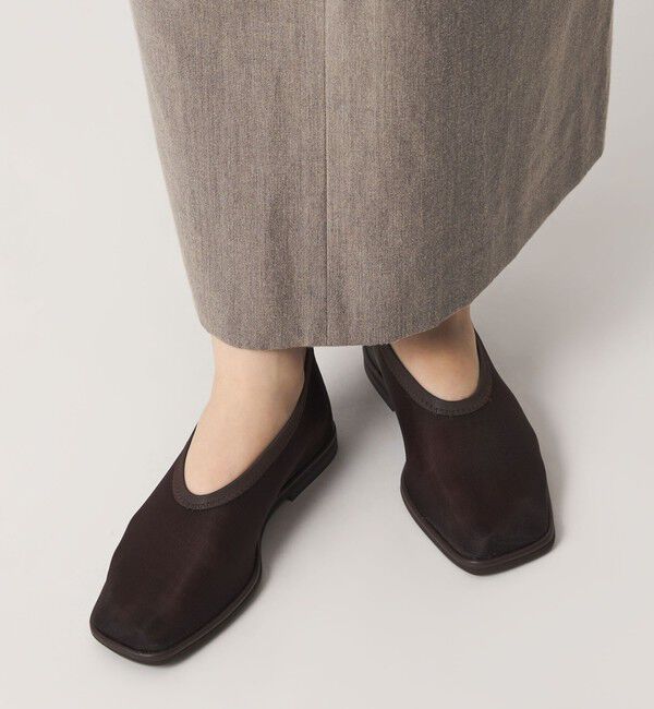 ODETTE E ODILE「スクエアソフトチュール フラット10&uarr;」|パンプス|