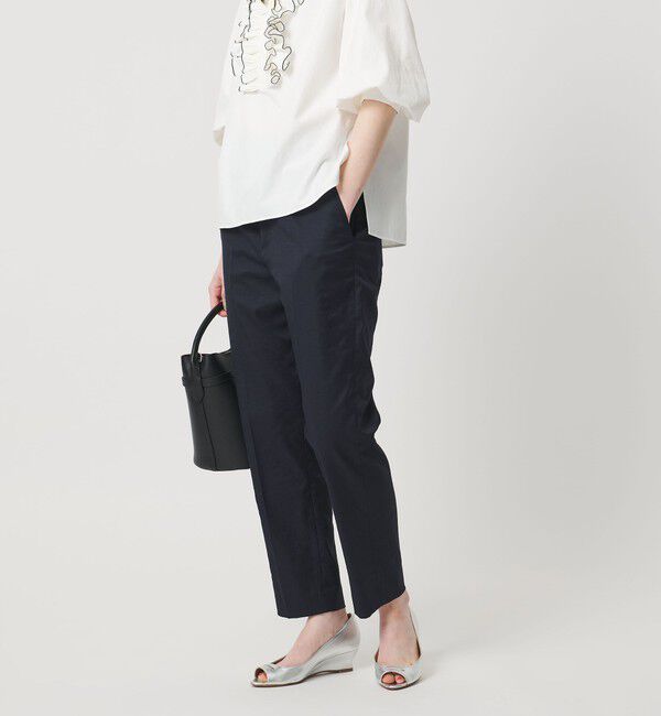 UNITED ARROWS「シャイニー スリム パンツ ‐ストレッチ ウォッシャブル‐」|スラックス|