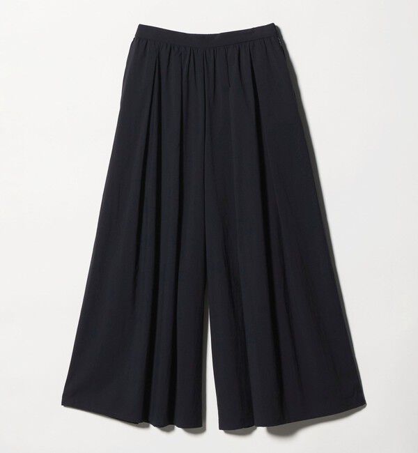 UNITED ARROWS「ギャザー フレア パンツ ‐はっ水 ウォッシャブル‐」|チノ|