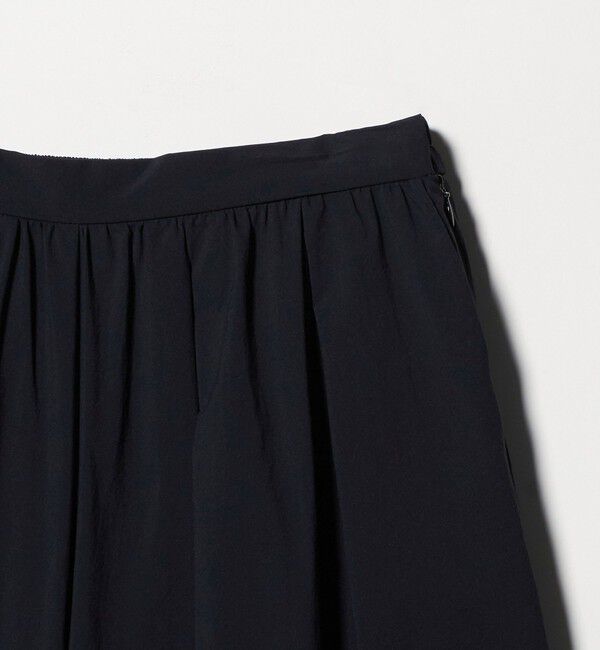 UNITED ARROWS「ギャザー フレア パンツ ‐はっ水 ウォッシャブル‐」|チノ|