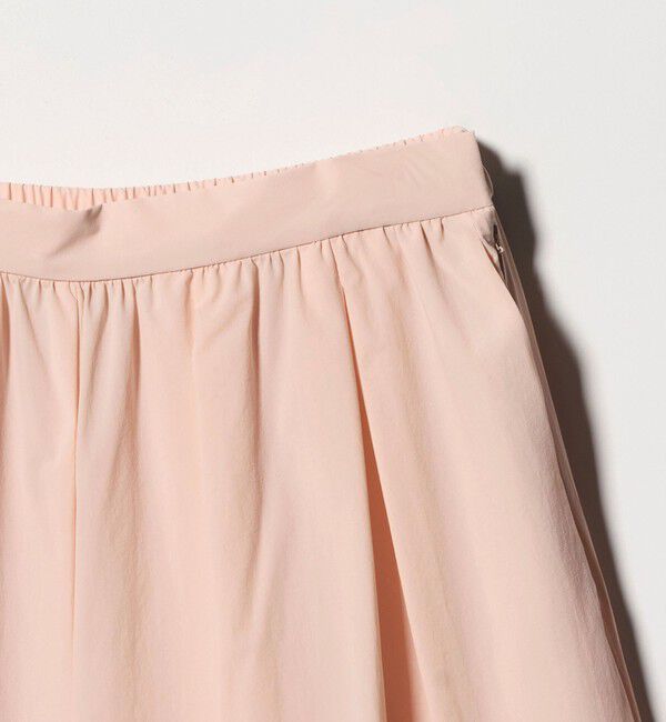 UNITED ARROWS「ギャザー フレア パンツ ‐はっ水 ウォッシャブル‐」|チノ|