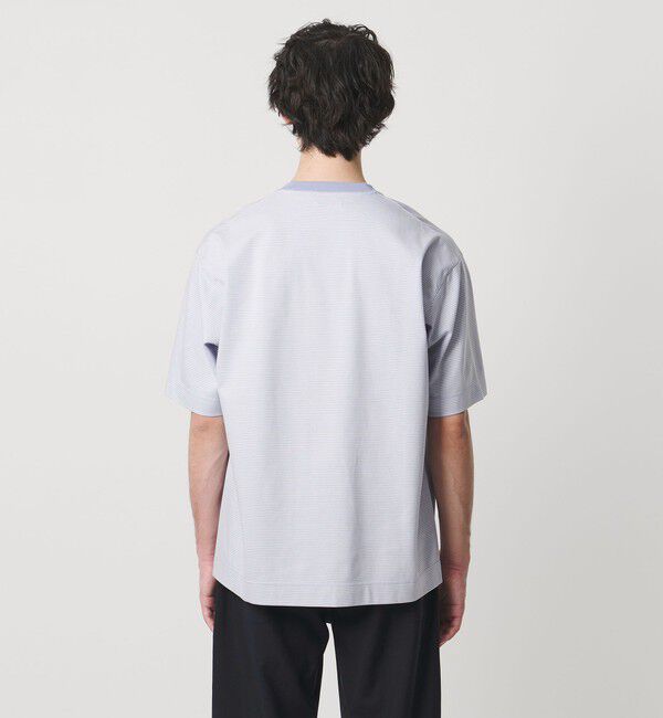 UNITED ARROWS「ポンチボーダー Tシャツ デオドラント 抗菌防臭 接触冷感」|Tシャツ・カットソー|