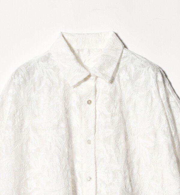 UNITED ARROWS「エンブロイダリー シアー シャツ」|シャツ・ブラウス|