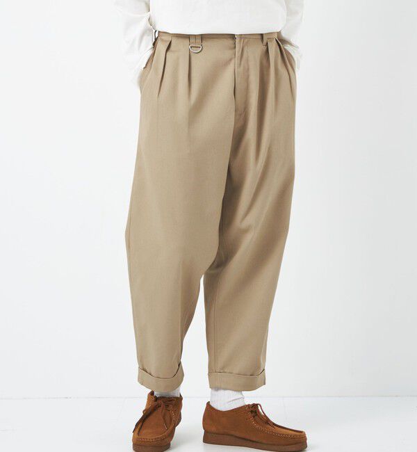 UNITED ARROWS green label relaxing「【別注】【WEB限定】＜3/2 WORKS＞GLR 2プリーツ チノパンツ」|チノ|