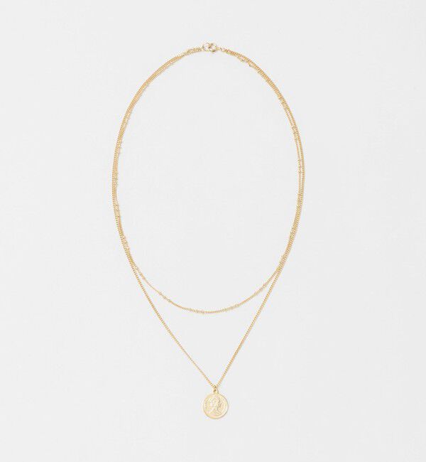 UNITED ARROWS green label relaxing「3WAY ターコイズカラー＆コイン ネックレス」|ネックレス|