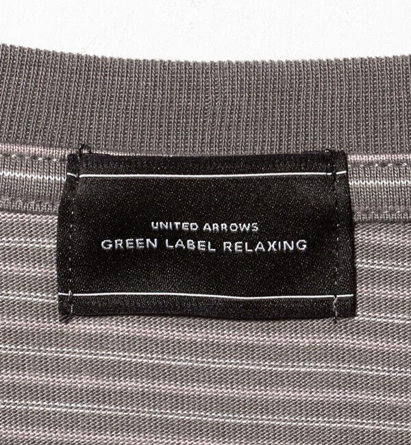 UNITED ARROWS green label relaxing「LONG FIBER COTTON ボーダー クルーネック 半袖 Tシャツ」|Tシャツ・カットソー|