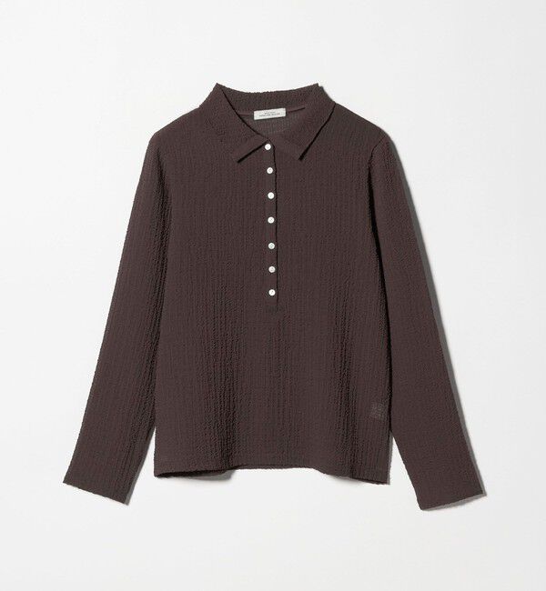 UNITED ARROWS green label relaxing「【WEB限定】＜at ease＞シアー サッカーライク エリツキ プルオーバー カットソー」|Tシャツ・カットソー|