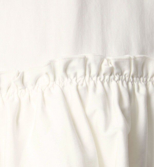 UNITED ARROWS green label relaxing「【WEB限定】＜at ease＞フリル カットソー 接触冷感 UVカット 遮熱」|Tシャツ・カットソー|