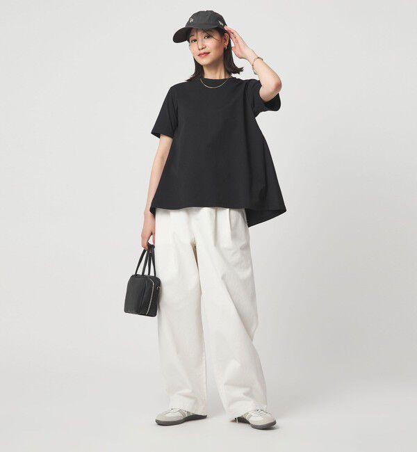 UNITED ARROWS green label relaxing「【WEB限定】＜at ease＞バック フレア カットソー  接触冷感 UVカット 遮熱」|Tシャツ・カットソー|