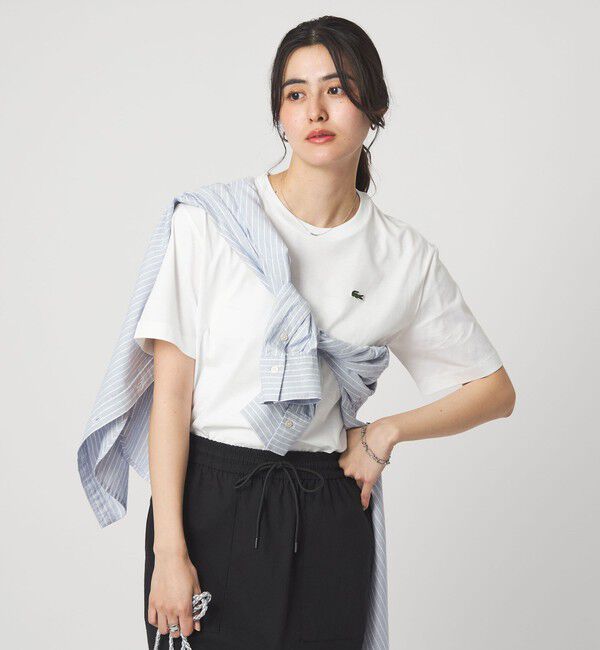 UNITED ARROWS green label relaxing「＜LACOSTE＞ショートスリーブ Tシャツ」|Tシャツ・カットソー|OFF WHITE