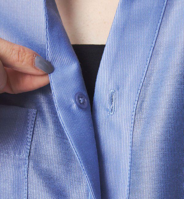 UNITED ARROWS green label relaxing「カールマイヤー ポケット ショートスリーブ ブラウス マシンウォッシャブル 通気性」|シャツ・ブラウス|