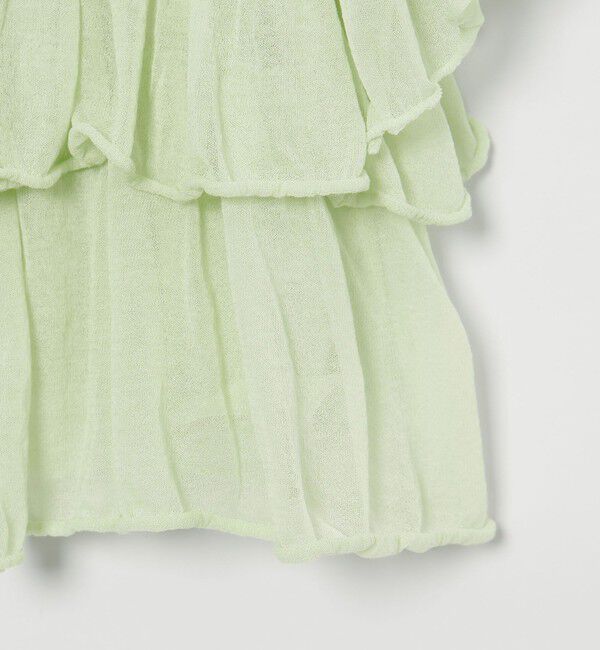 EMMEL REFINES「＜EMMEL REFINES＞EM ティアードフリル シアー カーディガン」|カーディガン|