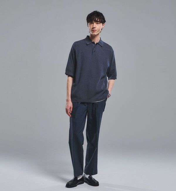 UNITED ARROWS green label relaxing「【別注】＜Healthknit＞ガーメントダイ ニット 半袖 ポロシャツ」|ポロシャツ|