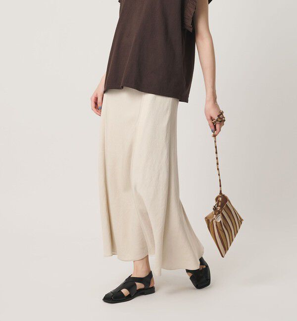 BEAUTY&YOUTH UNITED ARROWS「麻ブレンド バイアス フレアスカート ウォッシャブル」|フレア|