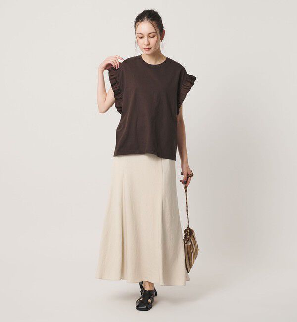 BEAUTY&YOUTH UNITED ARROWS「麻ブレンド バイアス フレアスカート ウォッシャブル」|フレア|