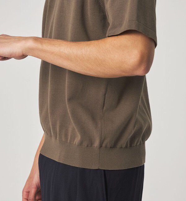 STEVEN ALAN「＜Steven Alan＞ ハイツイスト  ニット ショートスリーブ ポロシャツ」|ニット・セーター|