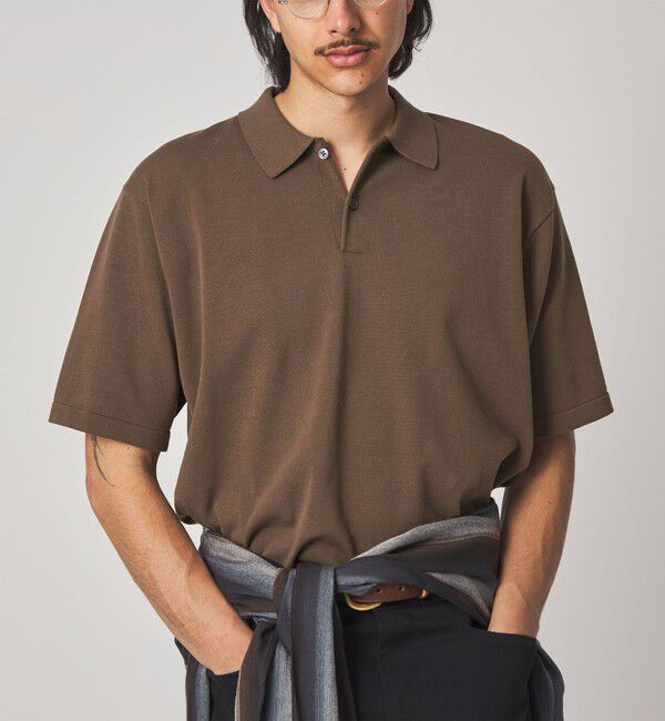 STEVEN ALAN「＜Steven Alan＞ ハイツイスト  ニット ショートスリーブ ポロシャツ」|ニット・セーター|