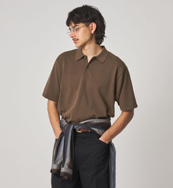 STEVEN ALAN「＜Steven Alan＞ ハイツイスト  ニット ショートスリーブ ポロシャツ」|ニット・セーター|