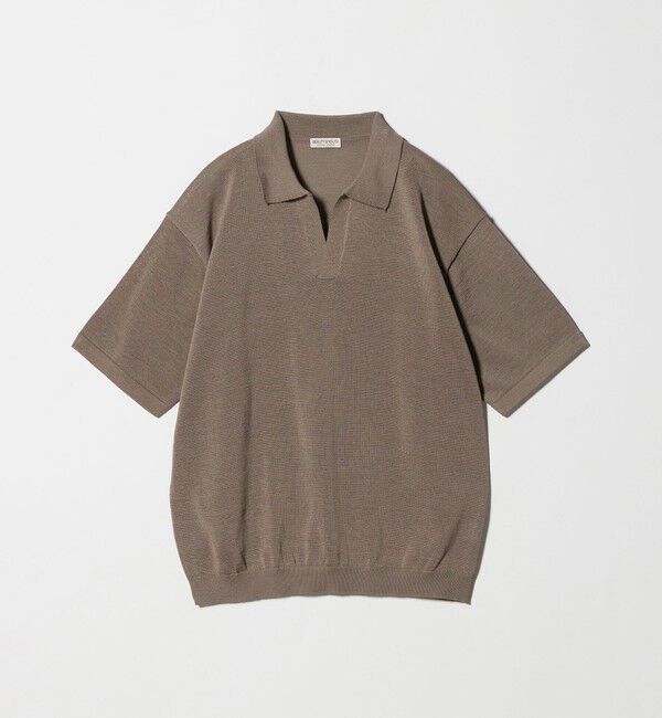 BEAUTY&YOUTH UNITED ARROWS「シャイン ギマ スキッパー ポロニット ウォッシャブル」|ニット・セーター|