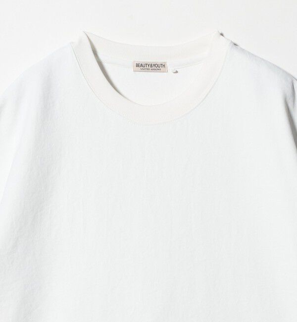 BEAUTY&YOUTH UNITED ARROWS「フュージョンツイル クルーネック Tシャツ UVカット 透け防止 ストレッチ 」|Tシャツ・カットソー|