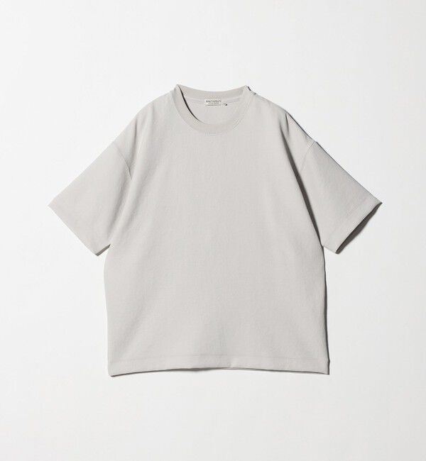 BEAUTY&YOUTH UNITED ARROWS「フュージョンツイル クルーネック Tシャツ UVカット 透け防止 ストレッチ 」|Tシャツ・カットソー|LT.GRAY