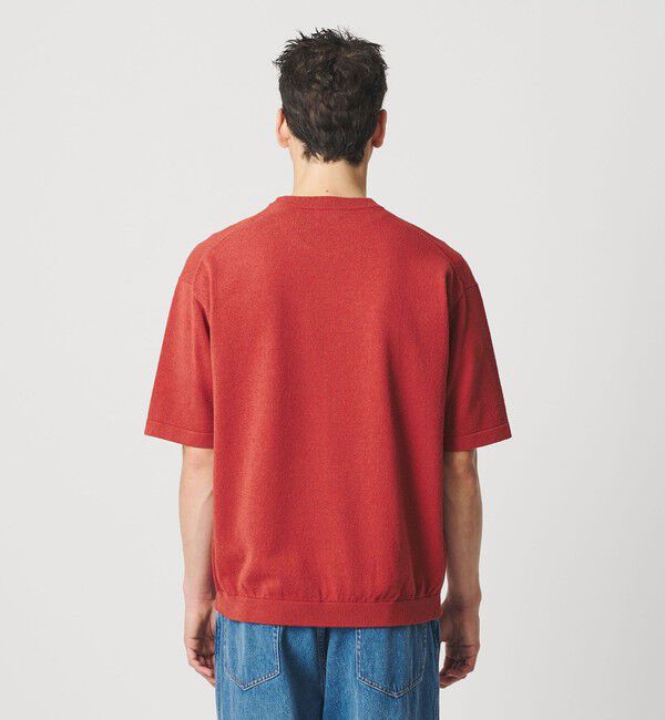 BEAUTY&YOUTH UNITED ARROWS「KNITEE クリンプコットン クルーネック ニット Tシャツ ウォッシャブル」|ニット・セーター|