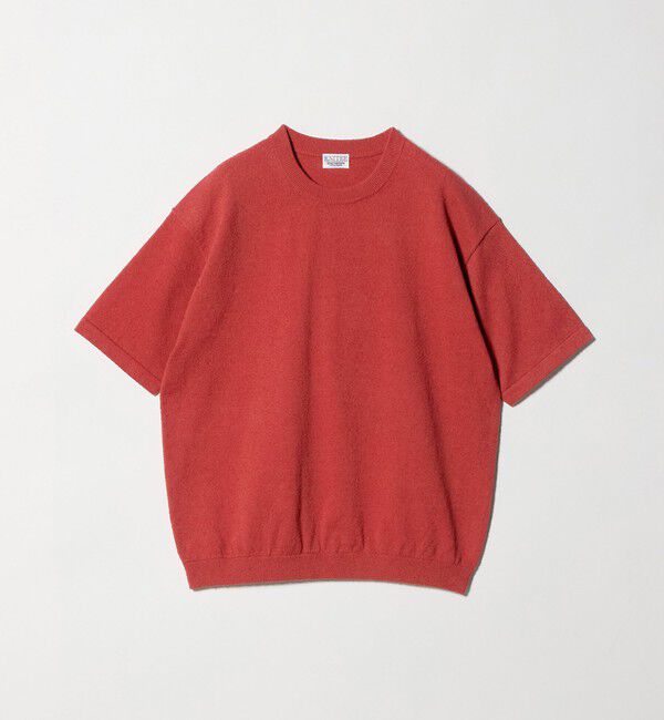 BEAUTY&YOUTH UNITED ARROWS「KNITEE クリンプコットン クルーネック ニット Tシャツ ウォッシャブル」|ニット・セーター|