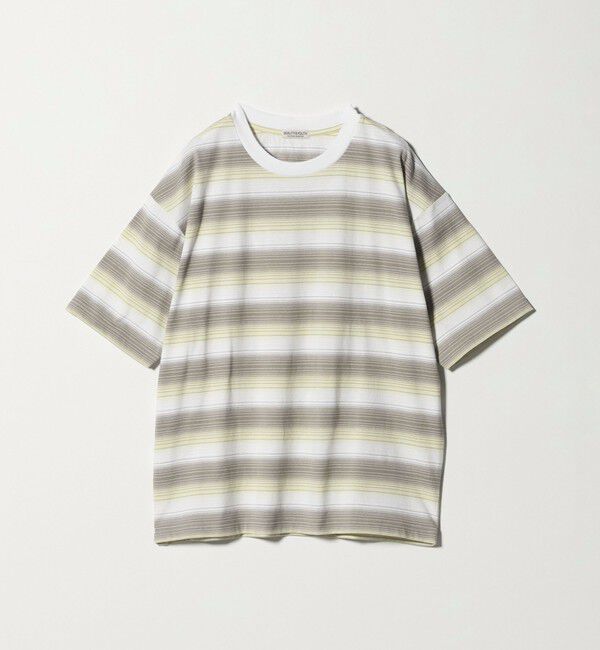 BEAUTY&YOUTH UNITED ARROWS「オンブレ ボーダー クルーネック Tシャツ」|Tシャツ・カットソー|