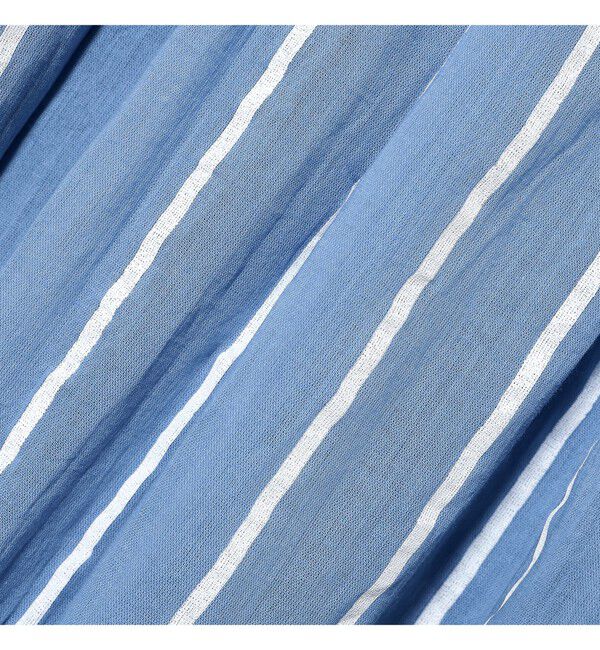 Demi-Luxe BEAMS 「【別注】ne Quittez pas / ボイル ストライプ フレンチスリーブ ワンピース」|ワンピース|