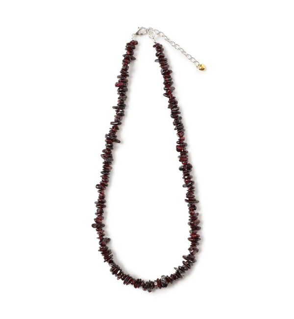 BEAMSBOY「ROSETTA PRAYER / CRYSTAL CHIP NECKLACE」|その他|GARNET