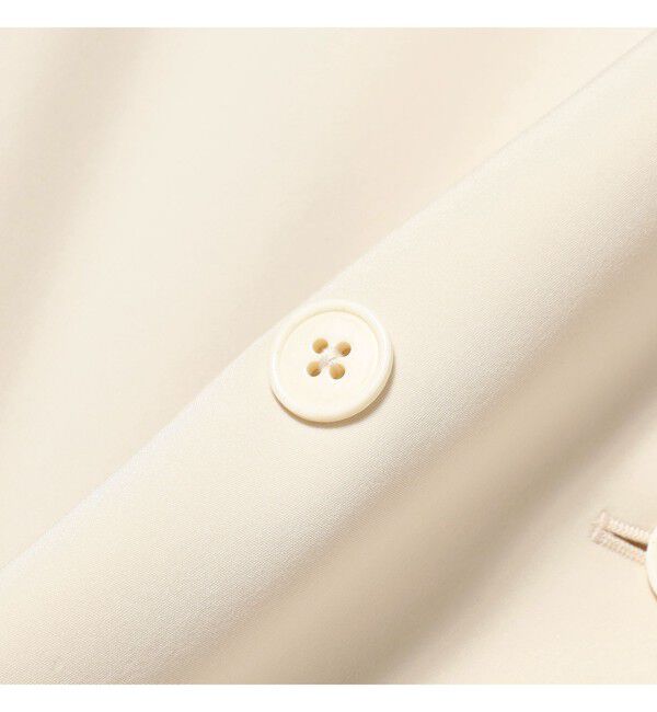 Demi-Luxe BEAMS 「	ラペルレス 2ボタン ジレ」|ダウン|