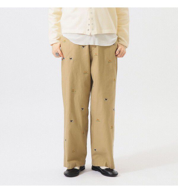 BEAMSBOY「ボーイ ドッグ エンブロイダリー チノ」|チノ|