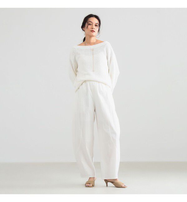 Demi-Luxe BEAMS 「コットン ローゲージ ロングスリーブ プルオーバー」|ニット・セーター|