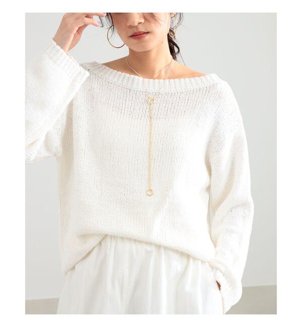 Demi-Luxe BEAMS 「コットン ローゲージ ロングスリーブ プルオーバー」|ニット・セーター|