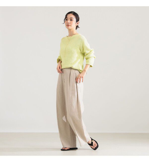 Demi-Luxe BEAMS 「コットン ローゲージ ロングスリーブ プルオーバー」|ニット・セーター|