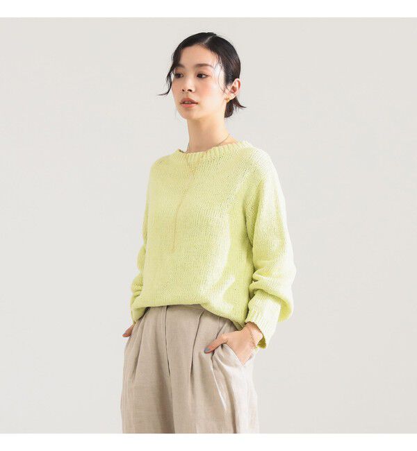 Demi-Luxe BEAMS 「コットン ローゲージ ロングスリーブ プルオーバー」|ニット・セーター|