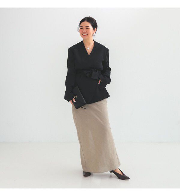 Demi-Luxe BEAMS 「コットンラミー バイアス スカート」|スカート|