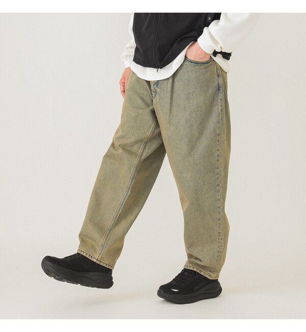 BEAMS「ワイド テーパード デニム」|デニム|