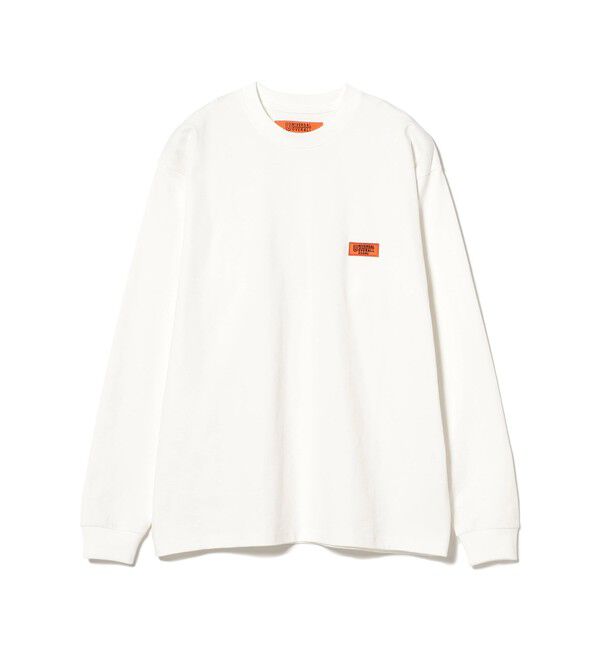 BEAMS「【別注】UNIVERSAL OVERALL / ロゴ ロングスリーブ Tシャツ」|Tシャツ・カットソー|
