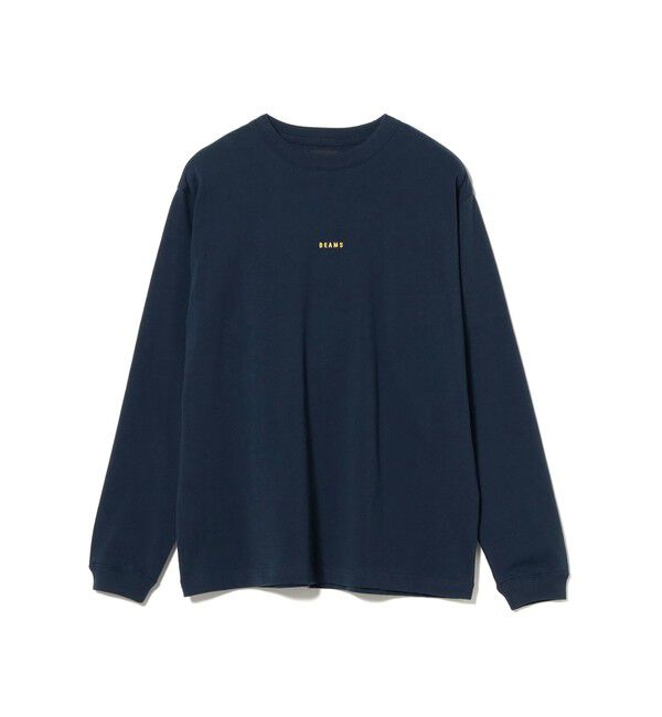 BEAMS「ベーシックフィット ミニロゴ クルーネック Tシャツ」|Tシャツ・カットソー|